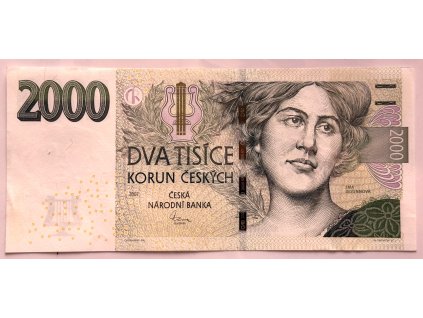 ČESKO. 2000 korun 2007. Série Z 51. Hej. CZ 27.