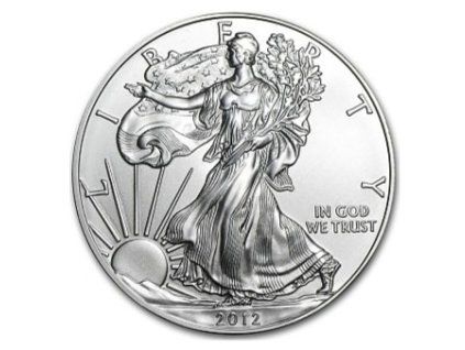 stribrna mince 1 oz american eagle 2012