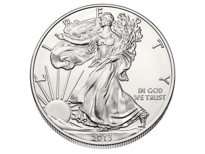 stribrna mince 1 oz american eagle 2013