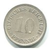 NĚMECKO. 10 Pfennig 1911/F.