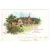 PODLESÍ u Kamenického Šenova / Oberwald bei Steinschönau. Waldrestaurant. 1901.