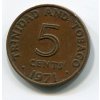 TRINIDAD A TOBAGO. 5 cents 1971.