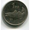 ISLAND. 1 krona 1987. KM-28