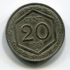 ITÁLIE. 20 centesimi 1918. Hrana hladká.