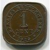 STRAITS SETTLEMENTS. 1 cent 1920.