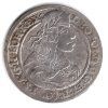 Leopold I. XV Kreuzer 1662 / GH. Breslau. Georg Hübner. Ag.