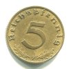 NĚMECKO. 5 Pfennig 1938/F.