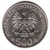 POLSKO. 500 złotych 1989. 50. výročí polské obranné války.