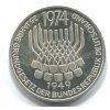 NĚMECKO. 5 Mark 1974/F. 25 let SRN. Ag.