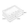 10 Grids Carbon Fibre Pattern Watch Box Watch Holder Organizer Storage Case Jewelry Display Rectangle Black