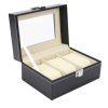 3 Slot Pillows Watch PU Leather Black Travel watch display storage box Jewelry Storage Box Holder.jpg Q90.jpg