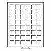 Box se 48 čtvercovými poli o rozměru 30×30 mm, šedá