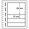 Listy LEUCHTTURM LB, 5iřádkové, 190×46 mm - 10 kusů v balení