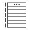 Listy LEUCHTTURM LB, osmiřádkové, 190×26 mm - 10 kusů v balení
