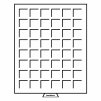 Box se 48 čtvercovými poli o rozměru 30×30 mm, kouřová barva
