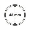 Kapsle na mince do Ø 43 mm - 10 kusů v balení