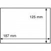 Ochranné fólie na známky/pohlednice do rozměru 187x125 mm, průhledné - 50 kusů v balení
