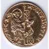 03 - BENÁTKY, republika. Zecchino (814-1797). Kopie, eloxovaný hliník.