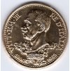24 - ITÁLIE. Viktor Emanuel III. 100 lire 1925. Kopie, eloxovaný hliník.