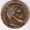 34 - FRANCIE. Napoleon III. 20 franků 1857. Kopie, eloxovaný hliník.