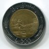 ITÁLIE. 500 lire 1989.