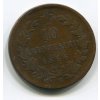ITÁLIE. 10 centesimi 1866/N (Napoli).