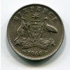 AUSTRÁLIE. 6 pence 1960. Ag.