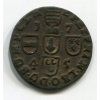 LIÉGE (Lutych). 1744-1763. Jean-Theodore de Baviere, biskup. 1 liard 1745. Magain 5..