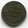 Východoindická společnost. 1/2 anna 1835, průměr 30,8 mm. Minc. Madras. KM-447.1