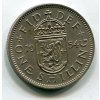 VELKÁ BRITÁNIE. 1 shilling 1954. Skotský znak.