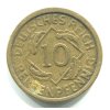 NĚMECKO. 10 Rentenpfennig 1924/G.