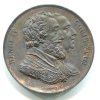 FRANCIE. Ludvík XVIII. Medaile na obnovení sochy Henri VI. v Paříži roku 1817.