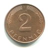 NĚMECKO. 2 Pfennig 1986/F.