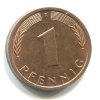 NĚMECKO. 1 Pfennig 1993/F.