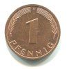 NĚMECKO. 1 Pfennig 1988/F