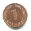 NĚMECKO. 1 Pfennig 1984/J