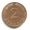 NĚMECKO. 2 Pfennig 1981/D