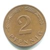NĚMECKO. 2 Pfennig 1979/F