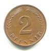 NĚMECKO. 2 Pfennig 1971/J