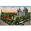 USA. Mormon Temple Grounds, Salt Lake City, Utah.