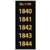 Ročníkové štítky 1845-1849 do zásobníků - 2